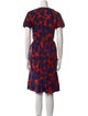 Marc by Marc Jacobs Floral Print Knee-Length Dress