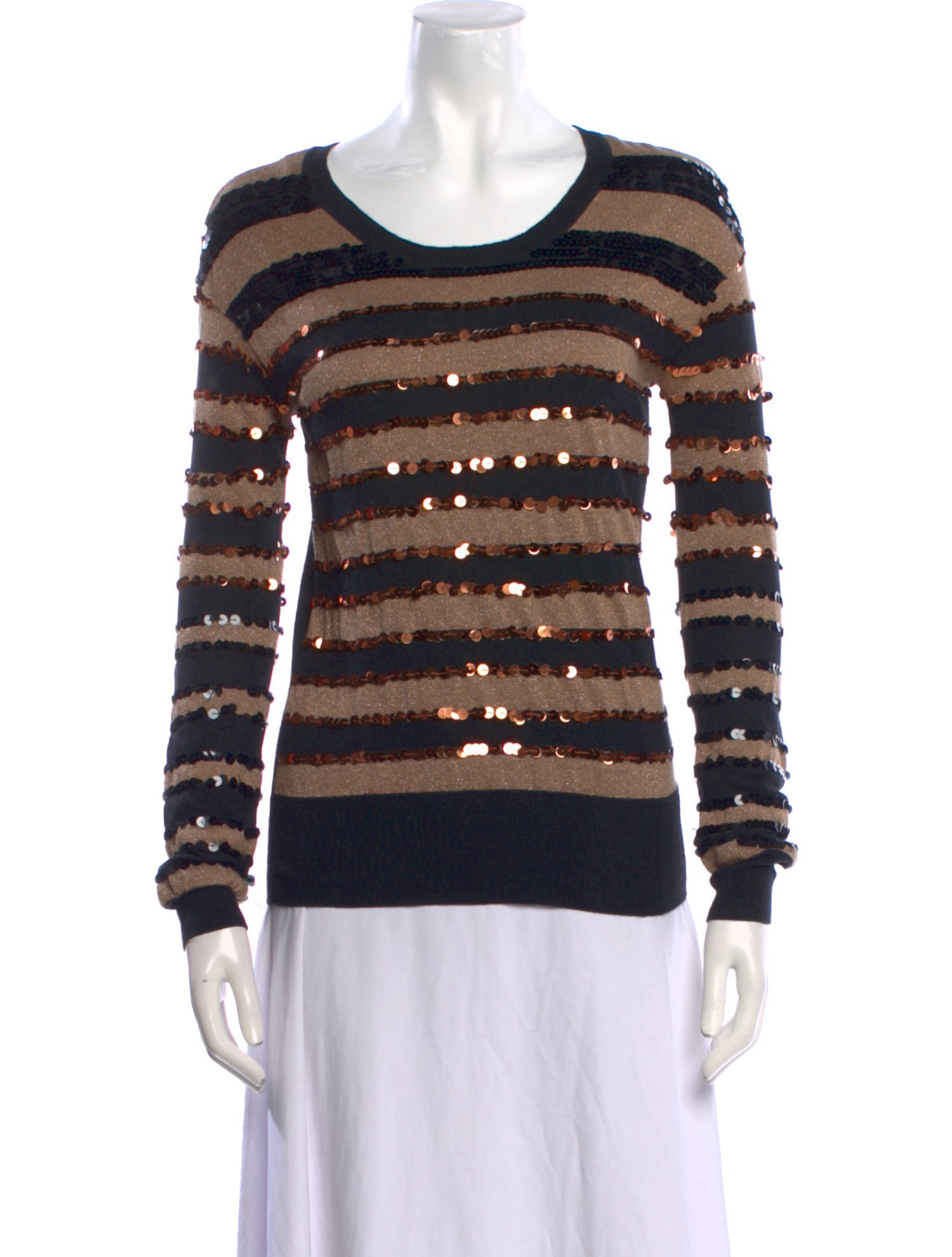 Marc by Marc Jacobs Striped Scoop Neck Sweater