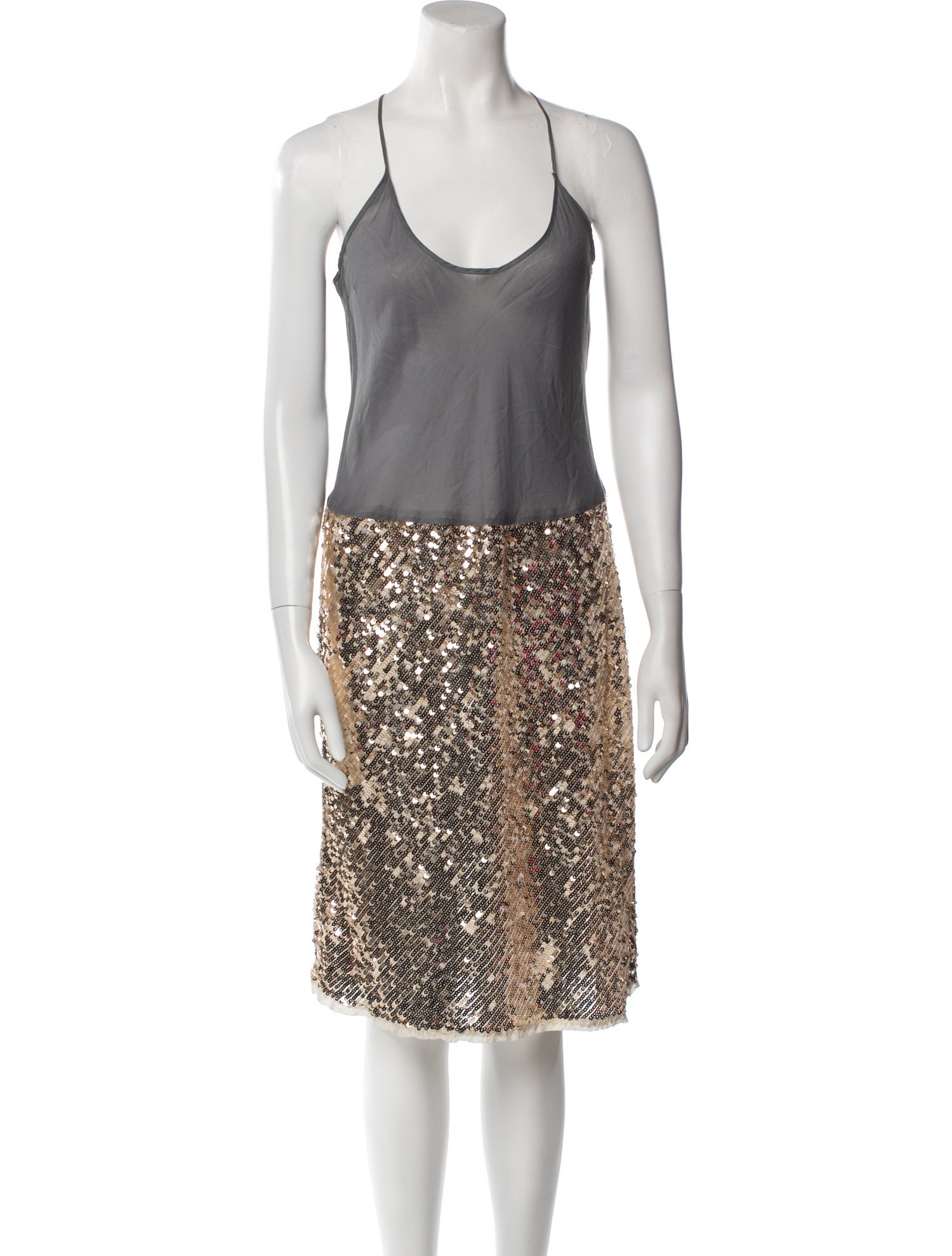 Marc by Marc Jacobs Scoop Neck Midi Length Dress