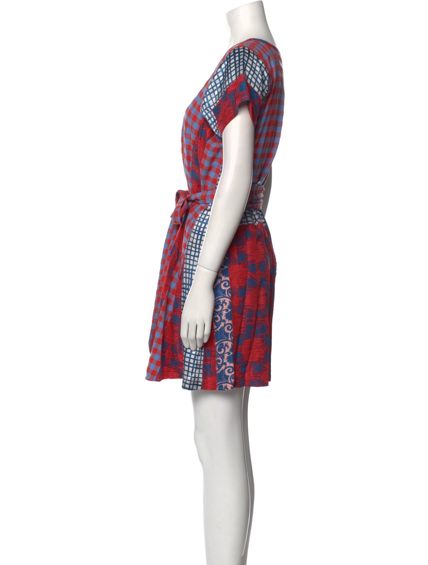 Marc by Marc Jacobs Plaid Print Mini Dress