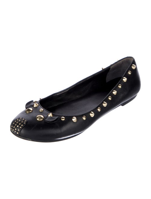 Marc by Marc Jacobs Leather Studded Accents Ballet Flats