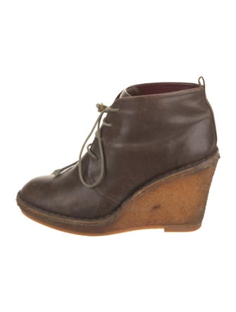Marc by Marc Jacobs Leather Lace-Up Boots