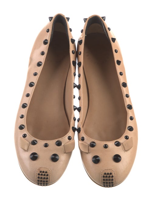 Marc by Marc Jacobs Leather Studded Accents Ballet Flats