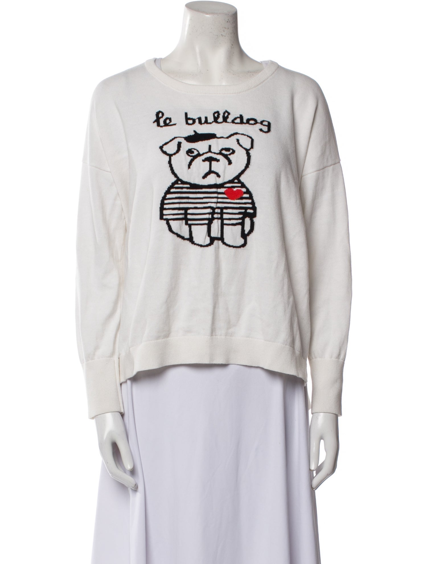 Marc by Marc Jacobs Graphic Print Scoop Neck Sweater