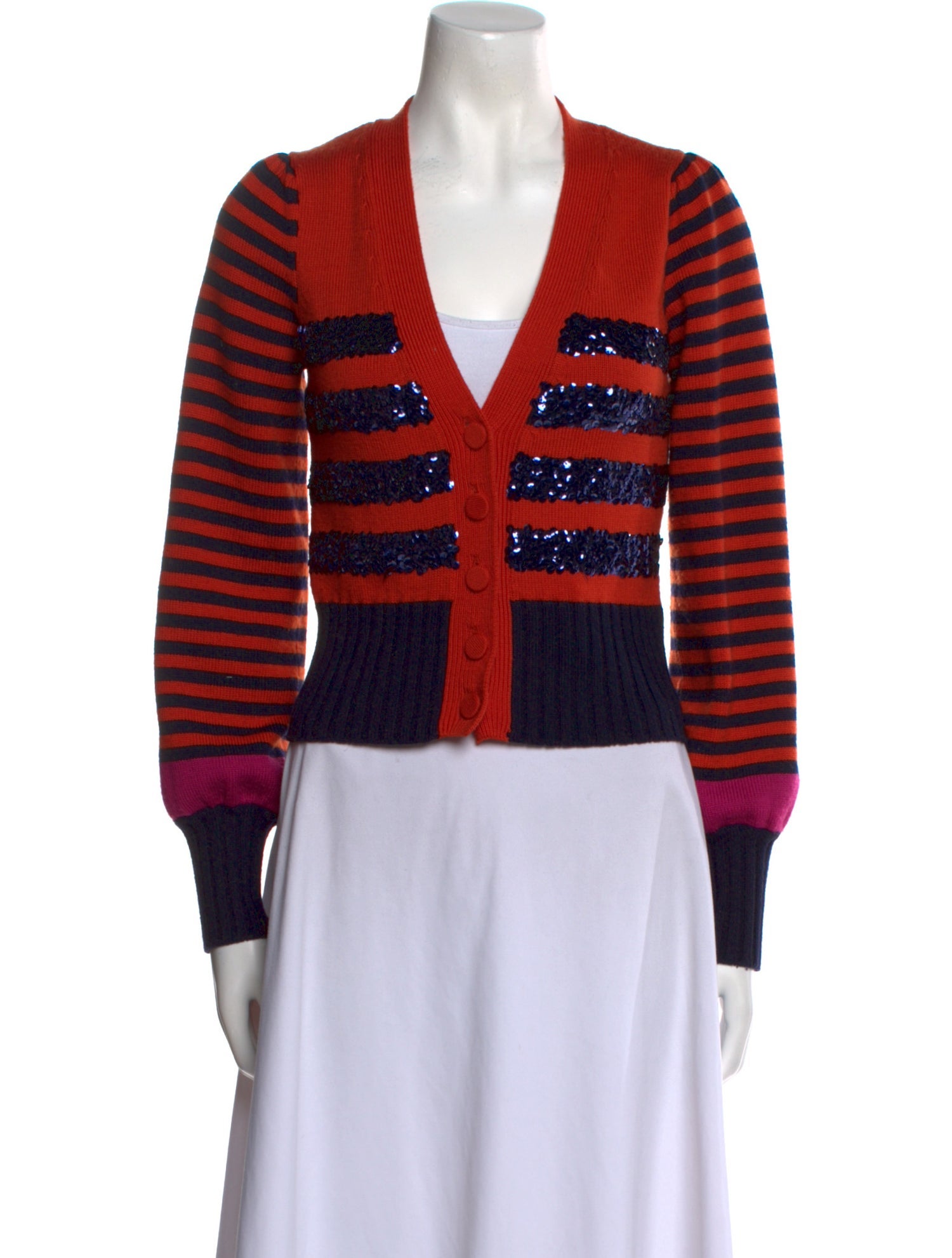 Marc by Marc Jacobs Merino Wool Striped Sweater