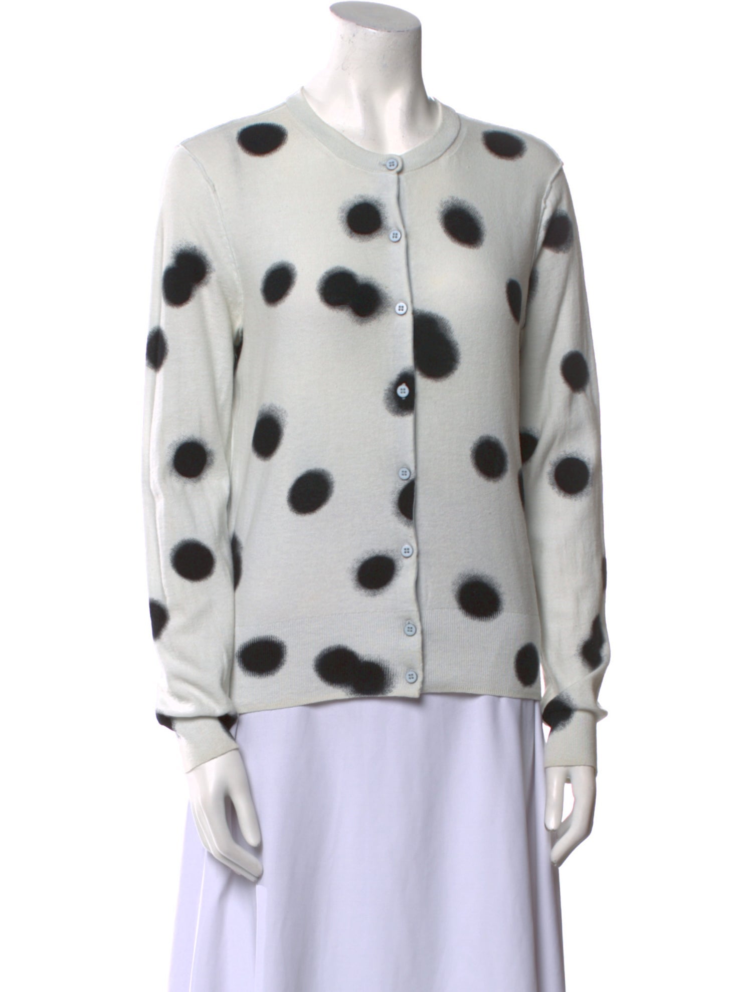 Marc by Marc Jacobs Polka Dot Print Crew Neck Sweater