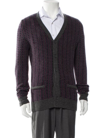 Marc by Marc Jacobs Wool Tweed Pattern Cardigan