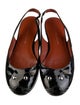 Marc by Marc Jacobs Patent Leather Studded Accents Slingback Flats