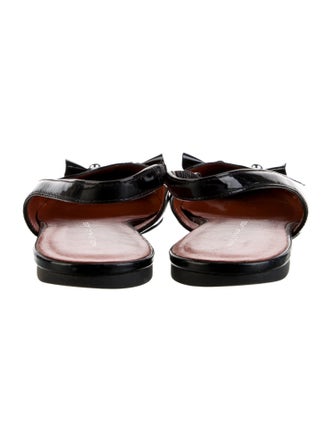 Marc by Marc Jacobs Patent Leather Studded Accents Slingback Flats