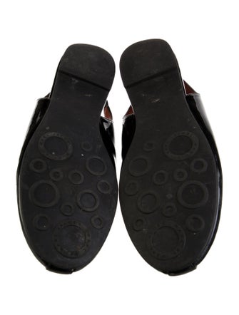 Marc by Marc Jacobs Patent Leather Studded Accents Slingback Flats