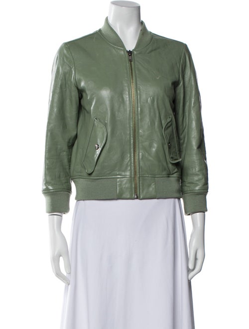 Marc by Marc Jacobs Lamb Leather Bomber Jacket