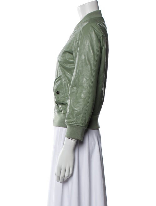 Marc by Marc Jacobs Lamb Leather Bomber Jacket