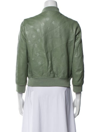 Marc by Marc Jacobs Lamb Leather Bomber Jacket