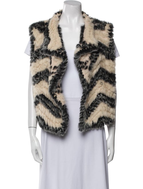 Marc by Marc Jacobs Striped Fur Jacket
