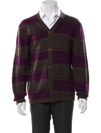 Marc by Marc Jacobs Striped V-Neck Cardigan