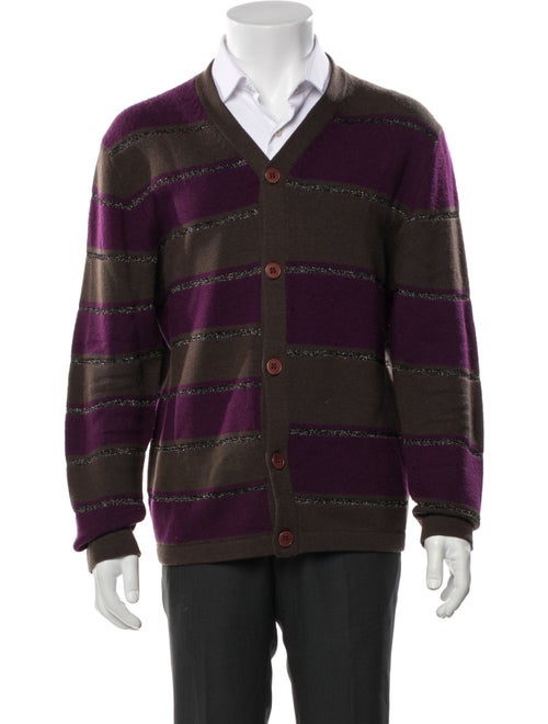 Marc by Marc Jacobs Striped V-Neck Cardigan