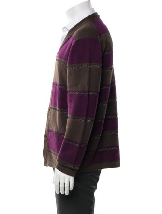 Marc by Marc Jacobs Striped V-Neck Cardigan