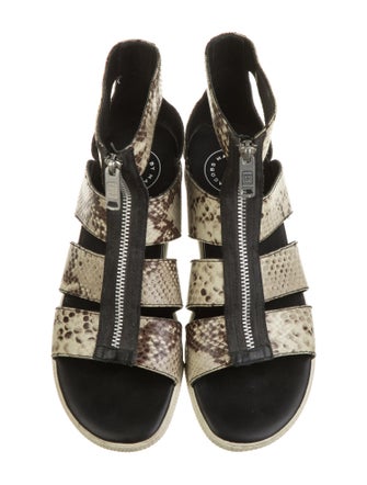 Marc by Marc Jacobs Snakeskin Animal Print Gladiator Sandals