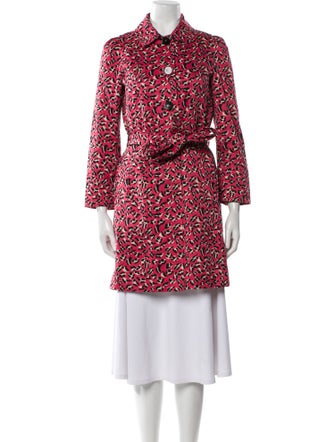 Marc by Marc Jacobs Animal Print Trench Coat