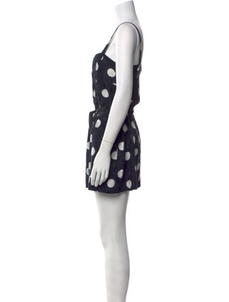 Marc by Marc Jacobs Polka Dot Print Square Neckline Romper