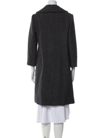 Marc by Marc Jacobs Wool Plaid Print Peacoat