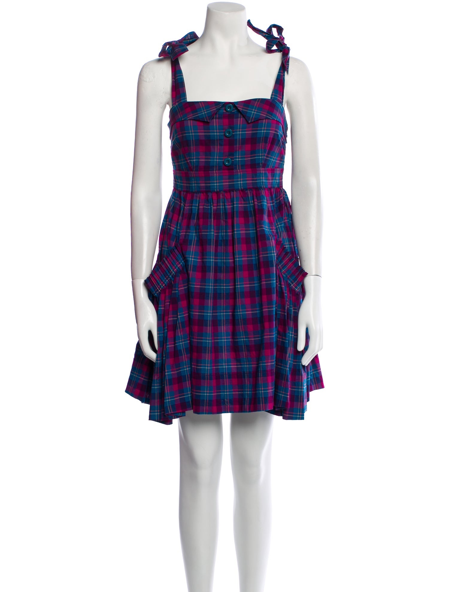 Marc by Marc Jacobs Plaid Print Mini Dress