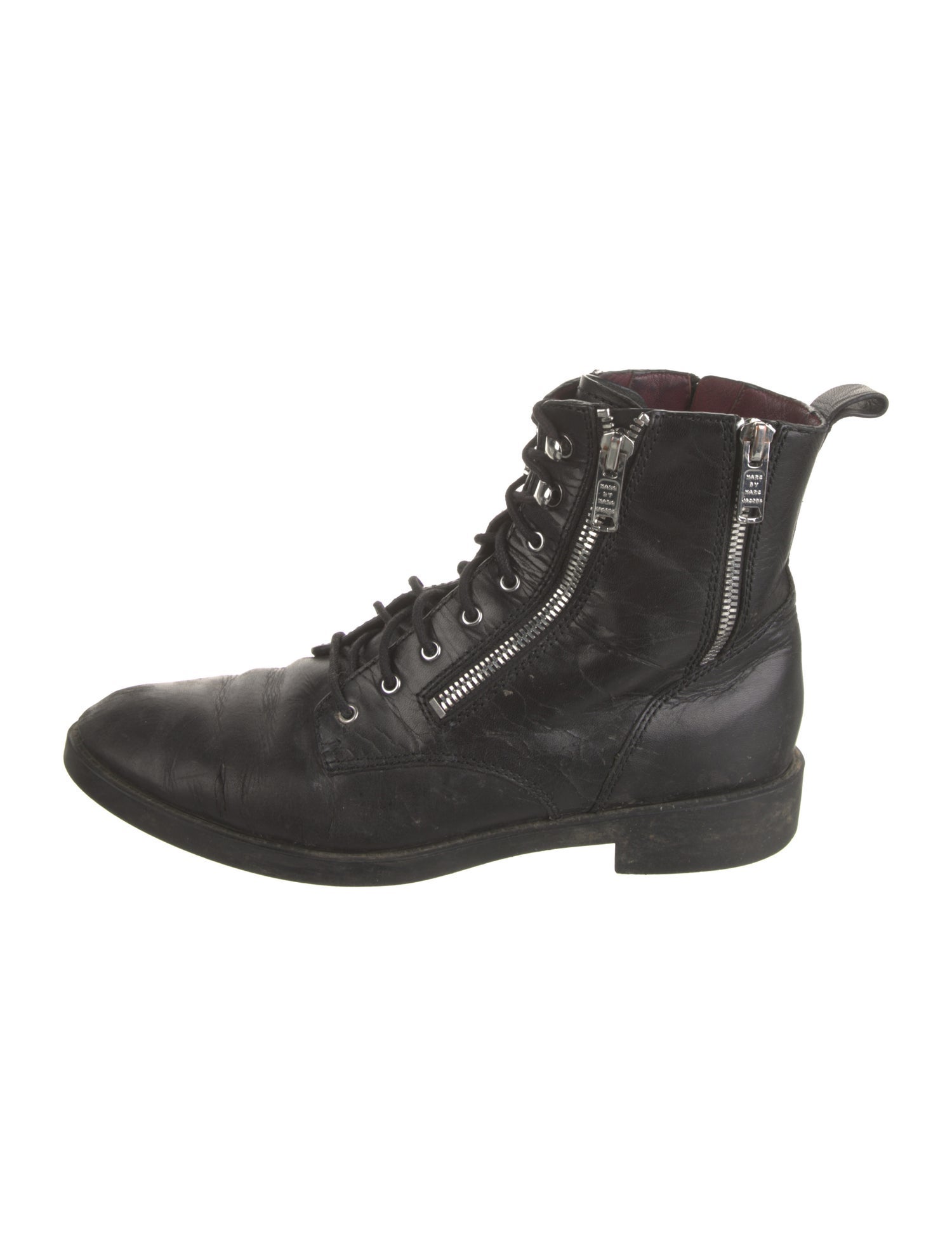 Marc by Marc Jacobs Leather Combat Boots