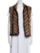 Marc by Marc Jacobs Wool Striped Fur Jacket