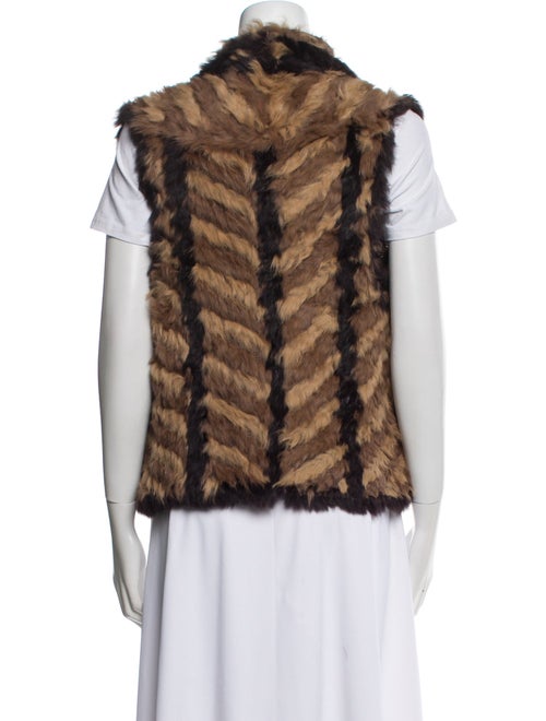 Marc by Marc Jacobs Wool Striped Fur Jacket