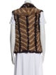 Marc by Marc Jacobs Wool Striped Fur Jacket