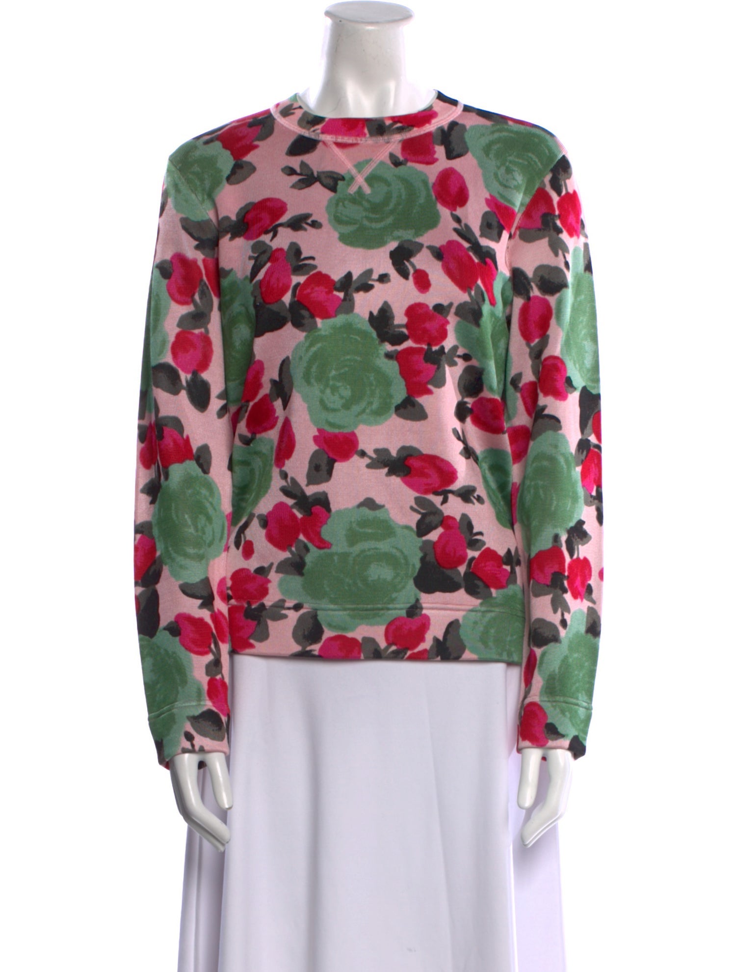Marc by Marc Jacobs Floral Print Crew Neck Sweatshirt