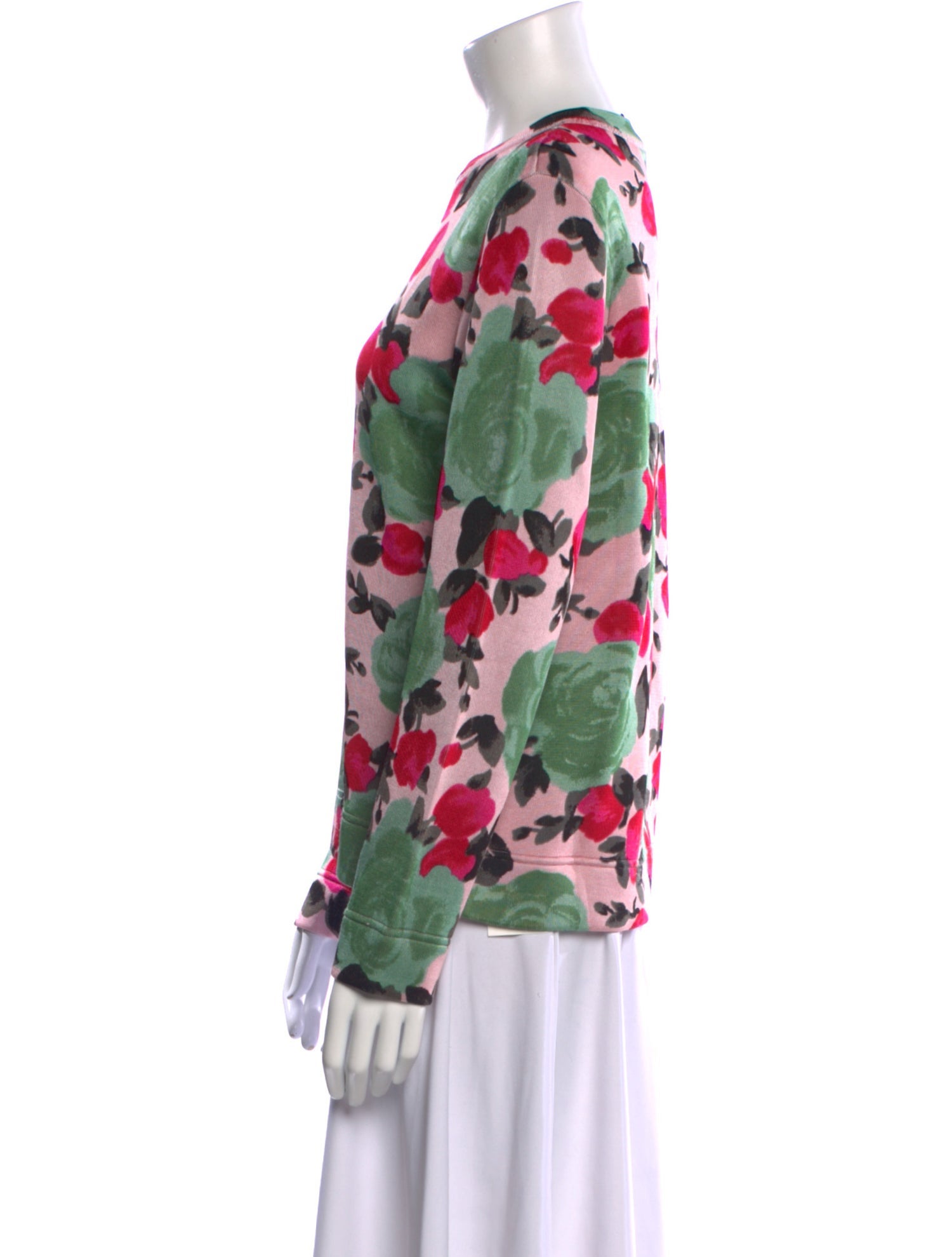 Marc by Marc Jacobs Floral Print Crew Neck Sweatshirt