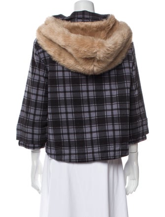 Marc by Marc Jacobs Silk Plaid Print Jacket