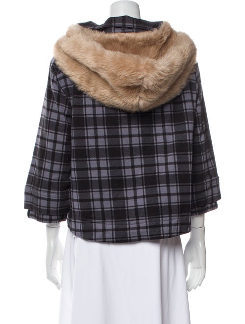 Marc by Marc Jacobs Silk Plaid Print Jacket