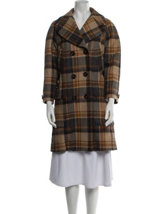 Marc by Marc Jacobs Plaid Print Peacoat
