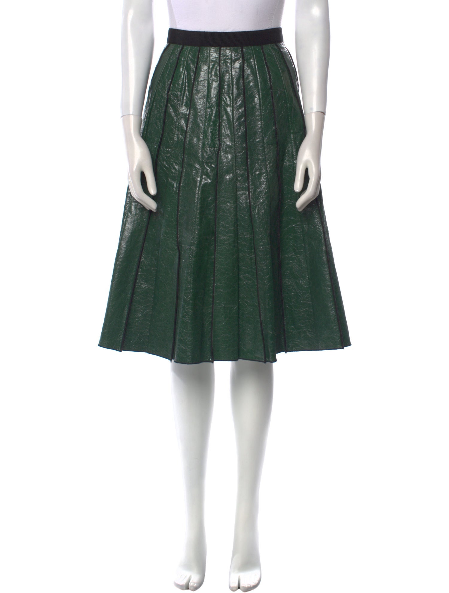 Marc by Marc Jacobs Leather Knee-Length Skirt