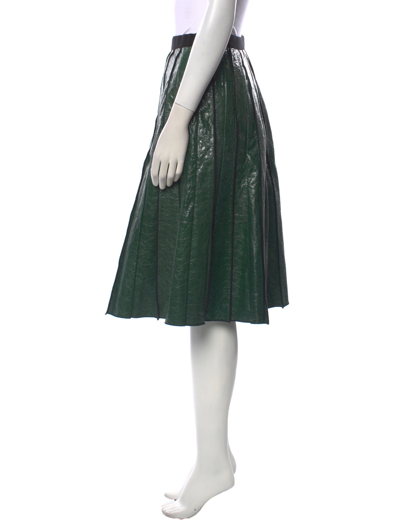 Marc by Marc Jacobs Leather Knee-Length Skirt