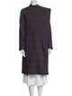 Marc by Marc Jacobs Wool Plaid Print Coat