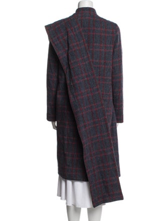 Marc by Marc Jacobs Wool Plaid Print Coat