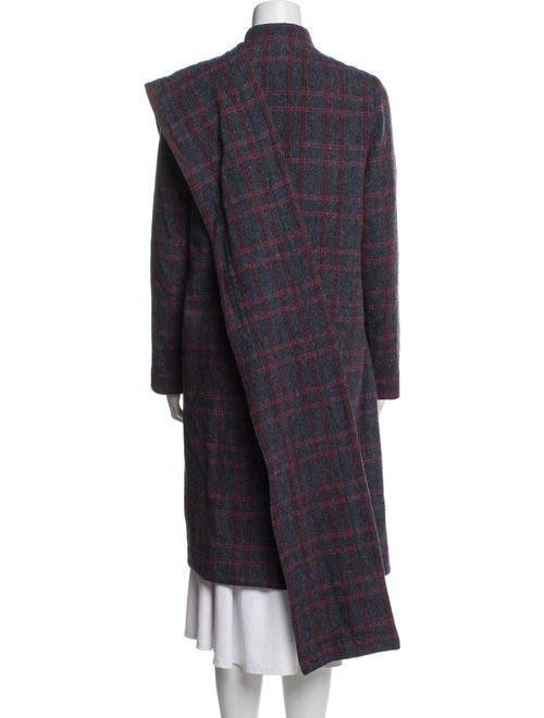 Marc by Marc Jacobs Wool Plaid Print Coat