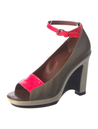 Marc by Marc Jacobs Leather Printed Sandals