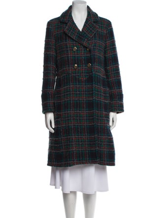 Marc by Marc Jacobs Wool Plaid Print Coat