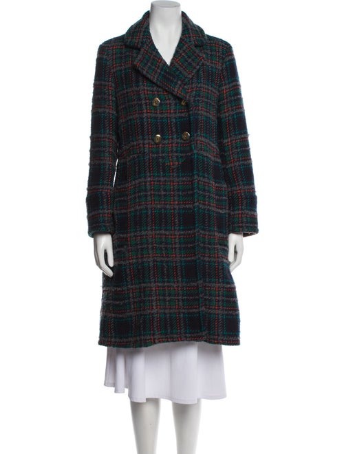 Marc by Marc Jacobs Wool Plaid Print Coat