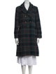 Marc by Marc Jacobs Wool Plaid Print Coat