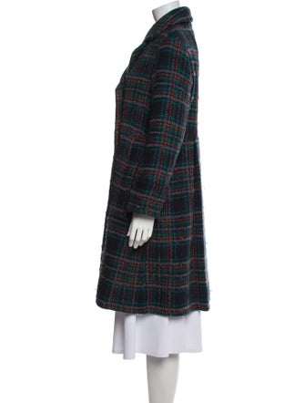 Marc by Marc Jacobs Wool Plaid Print Coat