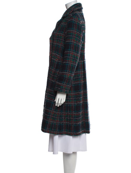 Marc by Marc Jacobs Wool Plaid Print Coat