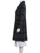 Marc by Marc Jacobs Wool Plaid Print Coat