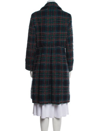 Marc by Marc Jacobs Wool Plaid Print Coat