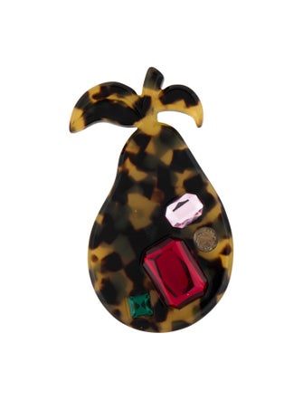 Marc by Marc Jacobs Crystal Pear Brooch