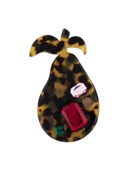 Marc by Marc Jacobs Crystal Pear Brooch